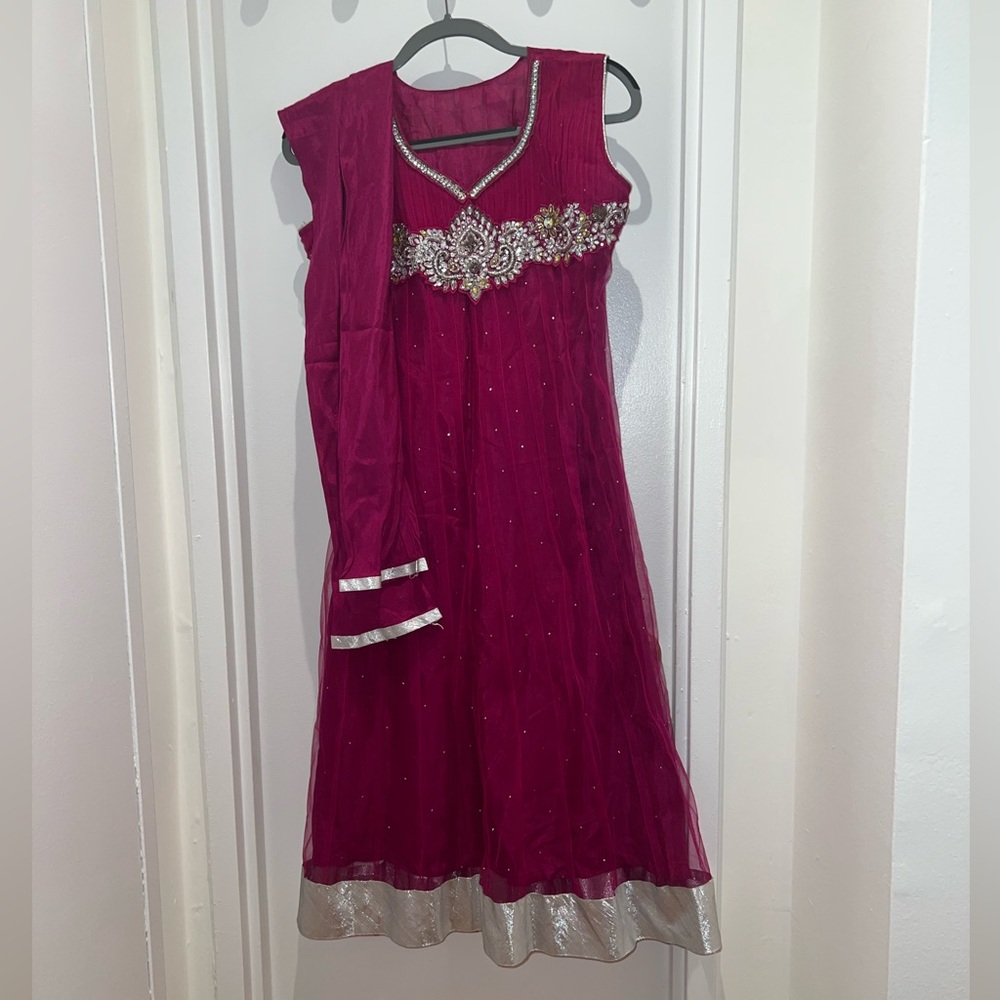 Pink anarkali - perfect condition